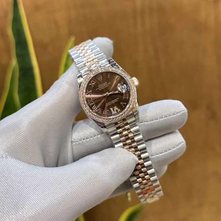 Rolex DateJust 31mm SS (Super Clone) Chocolate Dial with Diamond Hour Markers – Rolex Calibre 2236