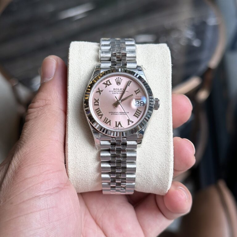 Rolex Datejust 31mm Pink Dial (Super Clone) Roman Numerals – Women’s Watch