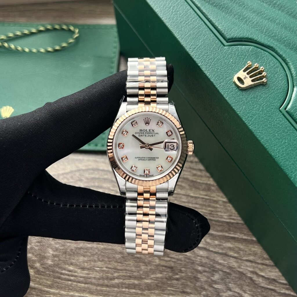 Rolex DateJust 178275 31mm SS (Super Clone) Mother of Pearl Dial on Oyster Bracelet – Calibre 2235 Automatic