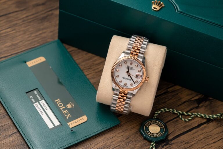 Rolex DateJust 31mm Demi Rose Gold (Super Clone) Automatic Watch – RLX-ROLEXDA-4348