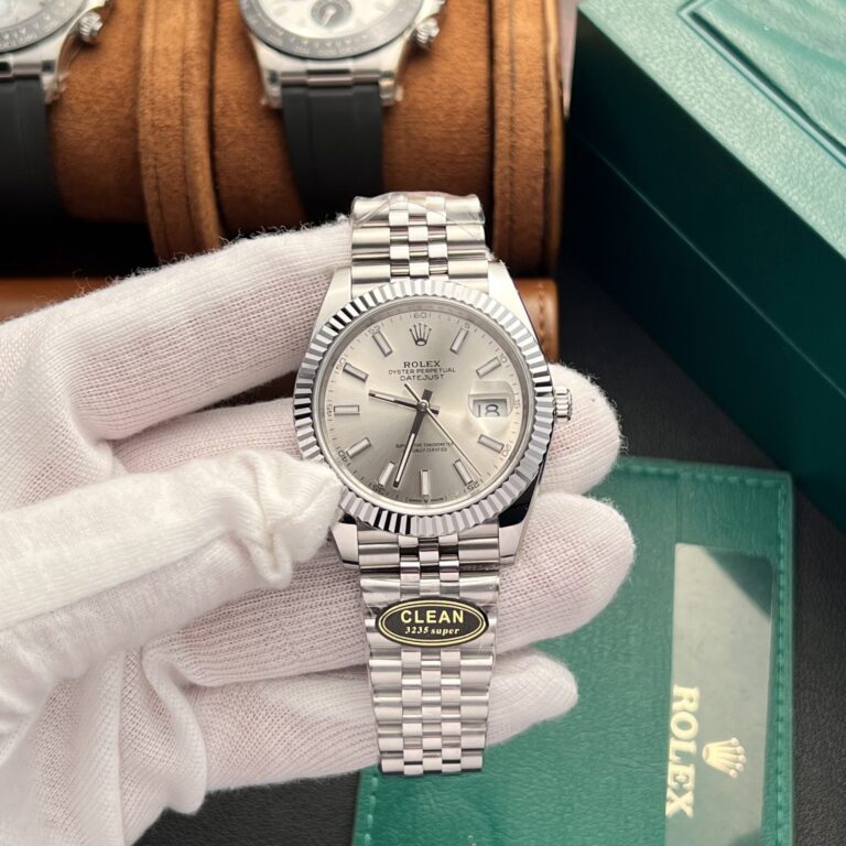 Rolex Datejust 126334 41mm Rolesor (Clean Factory Super Clone) Silver Dial on Jubilee Strap – Automatic Movement