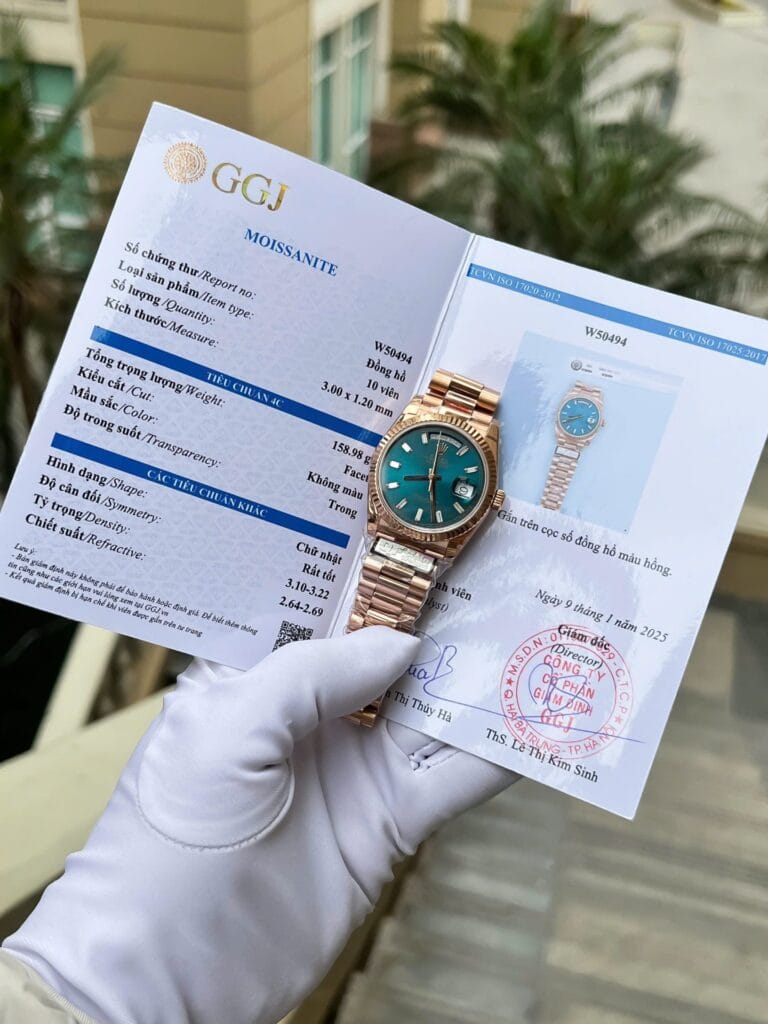 Rolex Day-Date 128235 36mm 18k Rose Gold (QF Super Clone) Sundust Dial with Diamond Hour Markers – Calibre 3255 Automatic