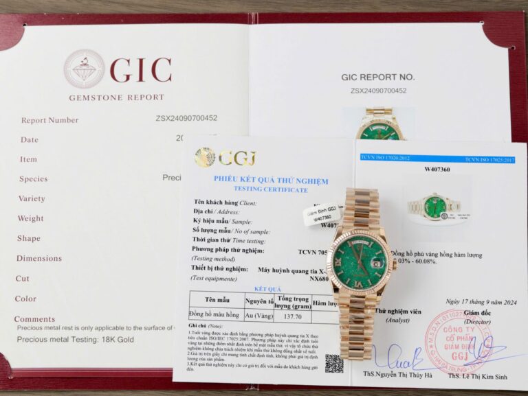 Rolex Day-Date 128235 36mm Gold Wrapped (Super Clone) Aventurine Dial – Automatic Movement