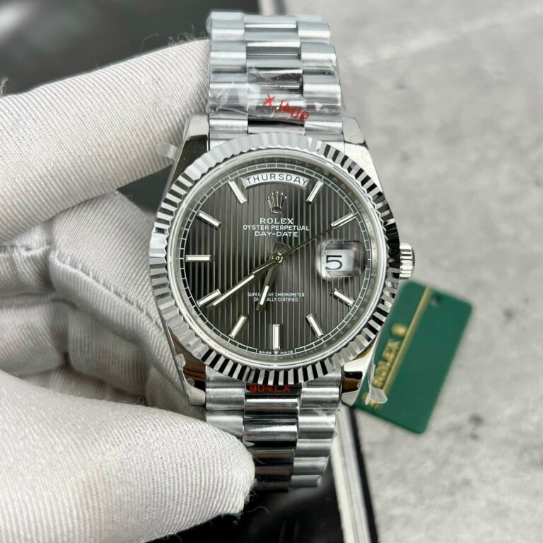Rolex Day-Date 228236 40mm SS (GM Factory Super Clone) Grey Dial with Roman Markers – Automatic Calibre 28800