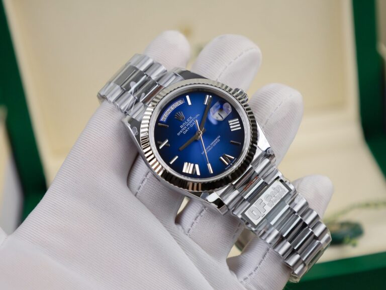 Rolex Day-Date 40mm (QF Factory Super Clone) Blue Ombre Dial