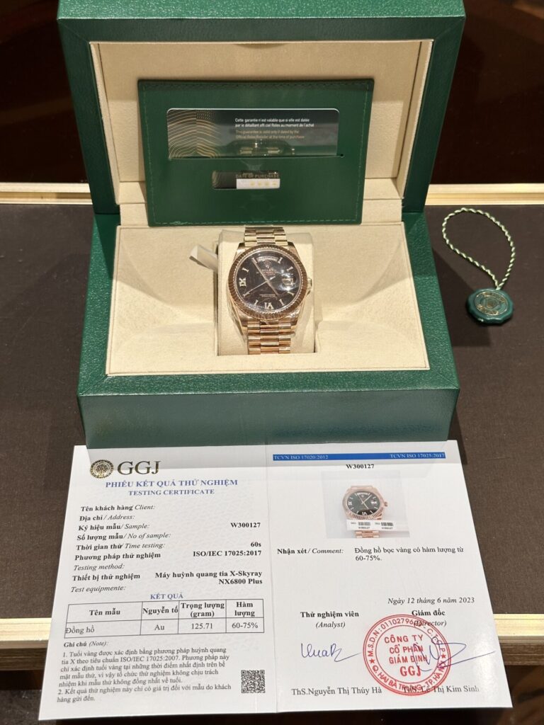 Rolex Day-Date Super Clone 11 40mm Rose Gold Wrapped (Super Clone) Lava Dial – Automatic Movement