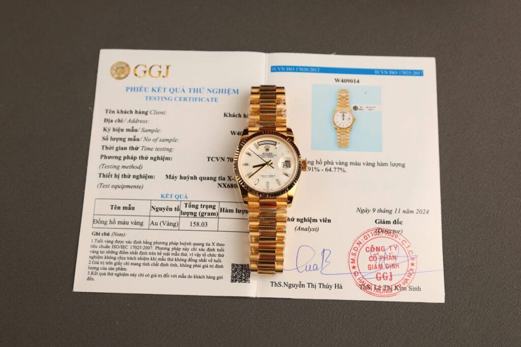 Rolex Day-Date 36mm Gold Wrapped (Super Clone) Mother of Pearl Dial – Automatic Movement