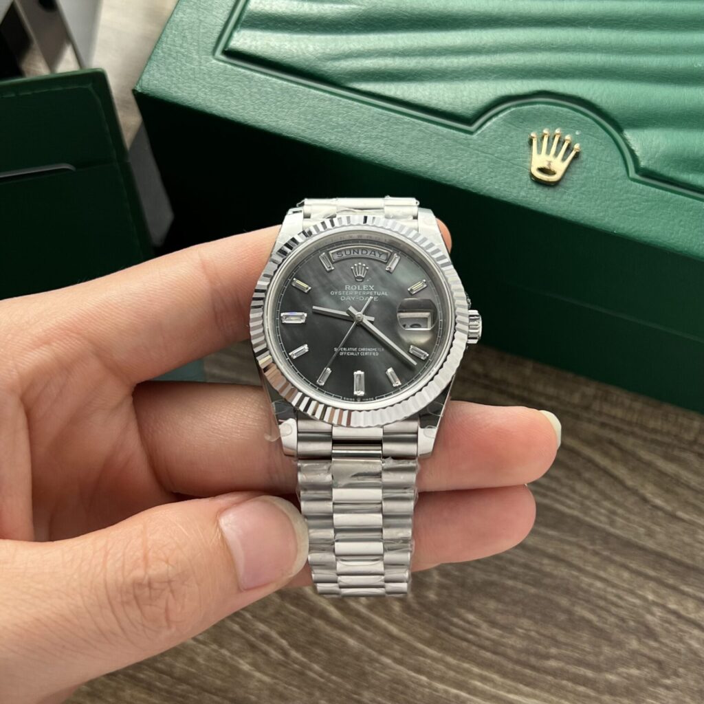 Rolex Day-Date Mother Of Pearl Dial 40mm SS (Super Clone) – Automatic Movement