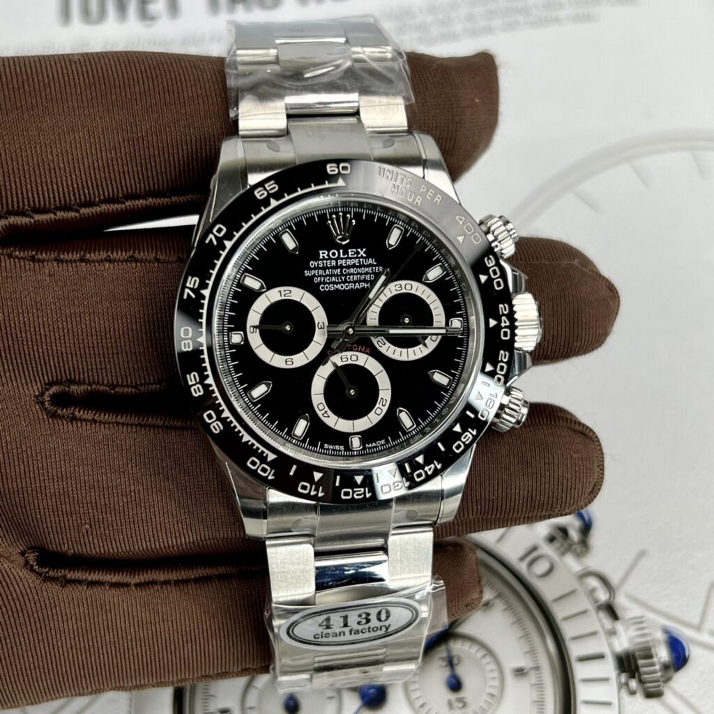 Rolex Daytona 116500LN 40mm SS (Clean Factory Super Clone 1:1) Black Dial with Ceramic Bezel – Automatic Chronograph