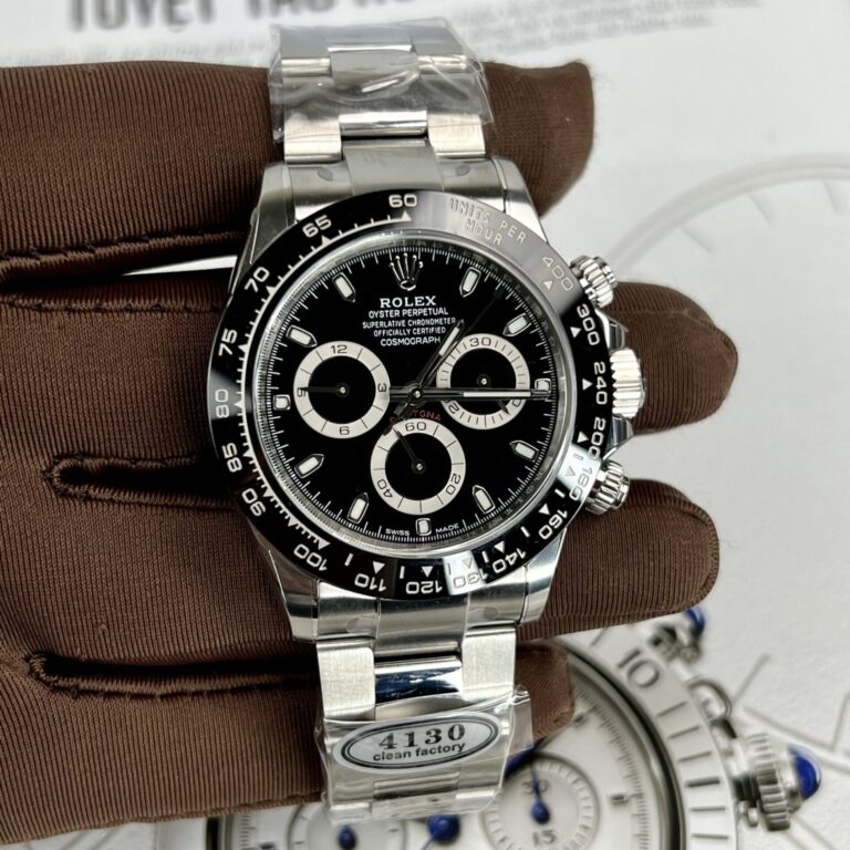 Rolex Daytona 116500LN 40mm SS (Clean Factory Super Clone 1:1) Black Dial with Ceramic Bezel – Automatic Chronograph