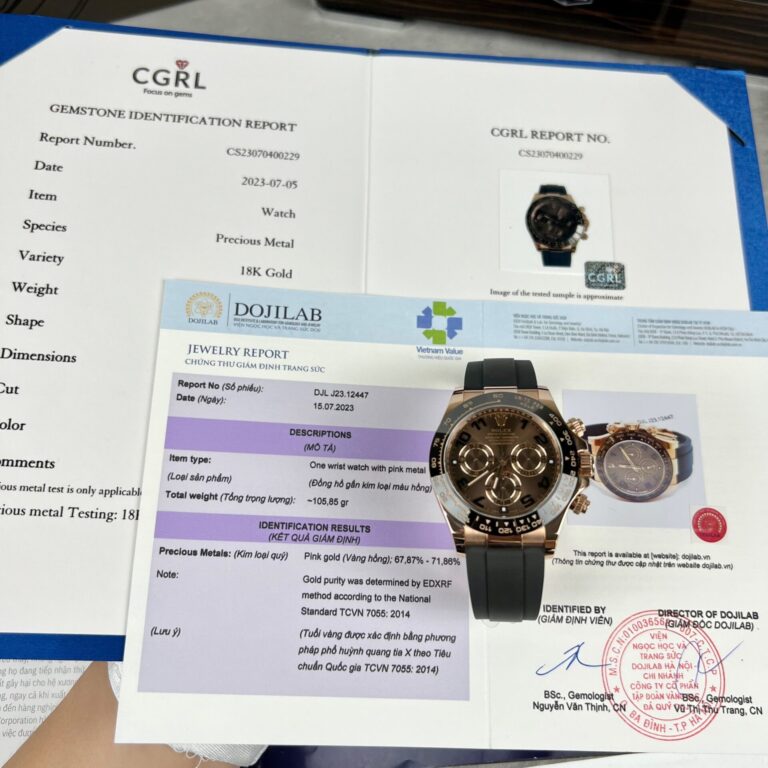 Rolex Daytona 116515LN 40mm 18K Rose Gold Wrapped (Super Clone) Black Dial on Oysterflex Bracelet – Rolex Caliber 4130