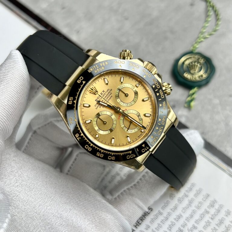 Rolex Daytona 116518LN 40mm 904L SS (BT Factory Super Clone 1:1) Yellow Gold Dial with Tachymeter – Clone Calibre 4130
