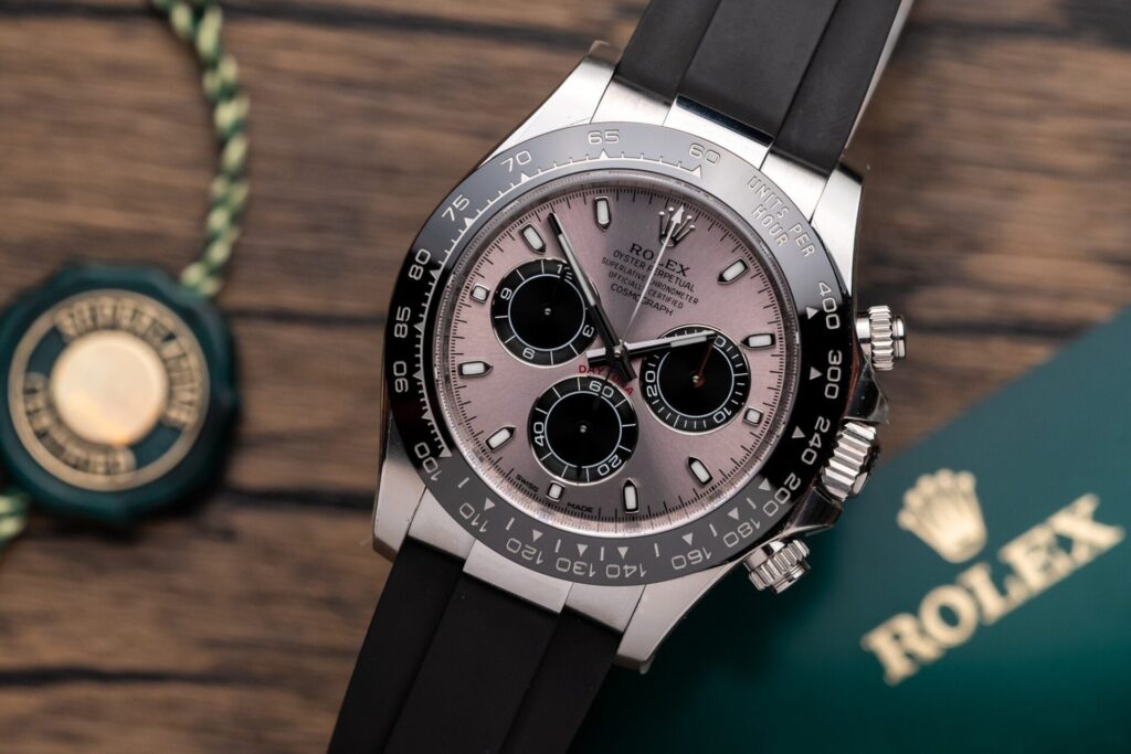Rolex Daytona 116519LN 40mm SS (Clean Factory Super Clone) Gray Dial on Oysterflex Strap – Clone Calibre 4130 Automatic