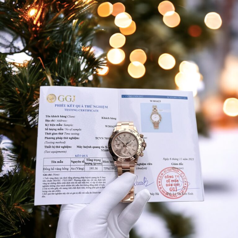 Rolex Daytona 40mm 18K Solid Rose Gold (Super Clone) Black Dial on Oyster Bracelet – Automatic Chronograph