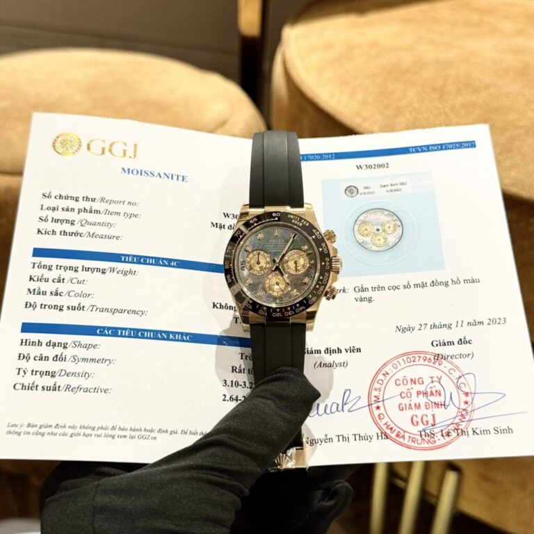 Rolex Daytona 40mm SS (BT Factory Super Clone) Purple Mother of Pearl Dial with Moissanite Markers – Automatic Chronograph