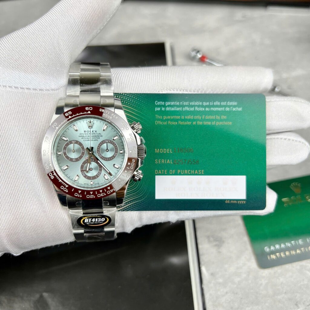 Rolex Daytona Super Clone 11 (BT Factory) 40mm SS Ice Blue Dial – Automatic Chronograph