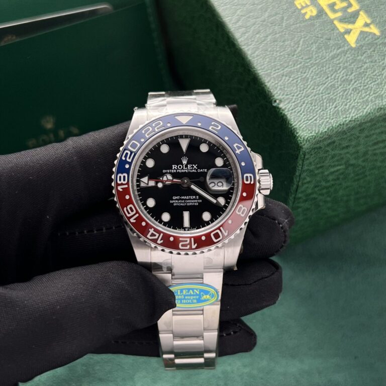 Rolex GMT-Master II 116719BLRO 40mm SS (Clean Factory Super Clone) Black Dial on Jubilee Bracelet – Calibre 3186
