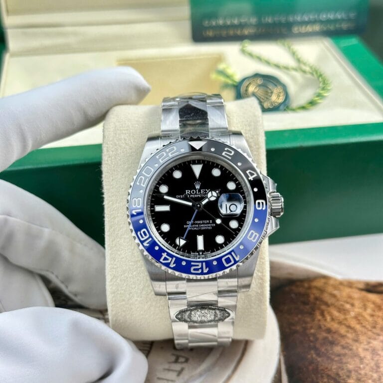 Rolex GMT-Master II 126710BLNR 40mm SS (Clean Factory Super Clone) Black Dial on Stainless Steel Jubilee Bracelet – Calibre 3285 Automatic