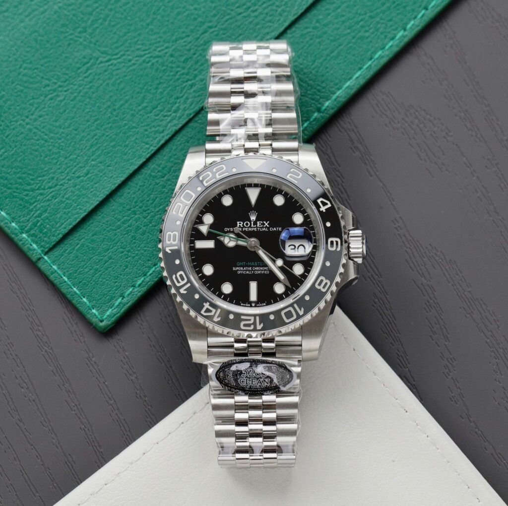 Rolex GMT-Master II 126710GRNR (Clean Factory Super Clone) 41mm SS Black Dial on Jubilee Bracelet – Calibre 3285