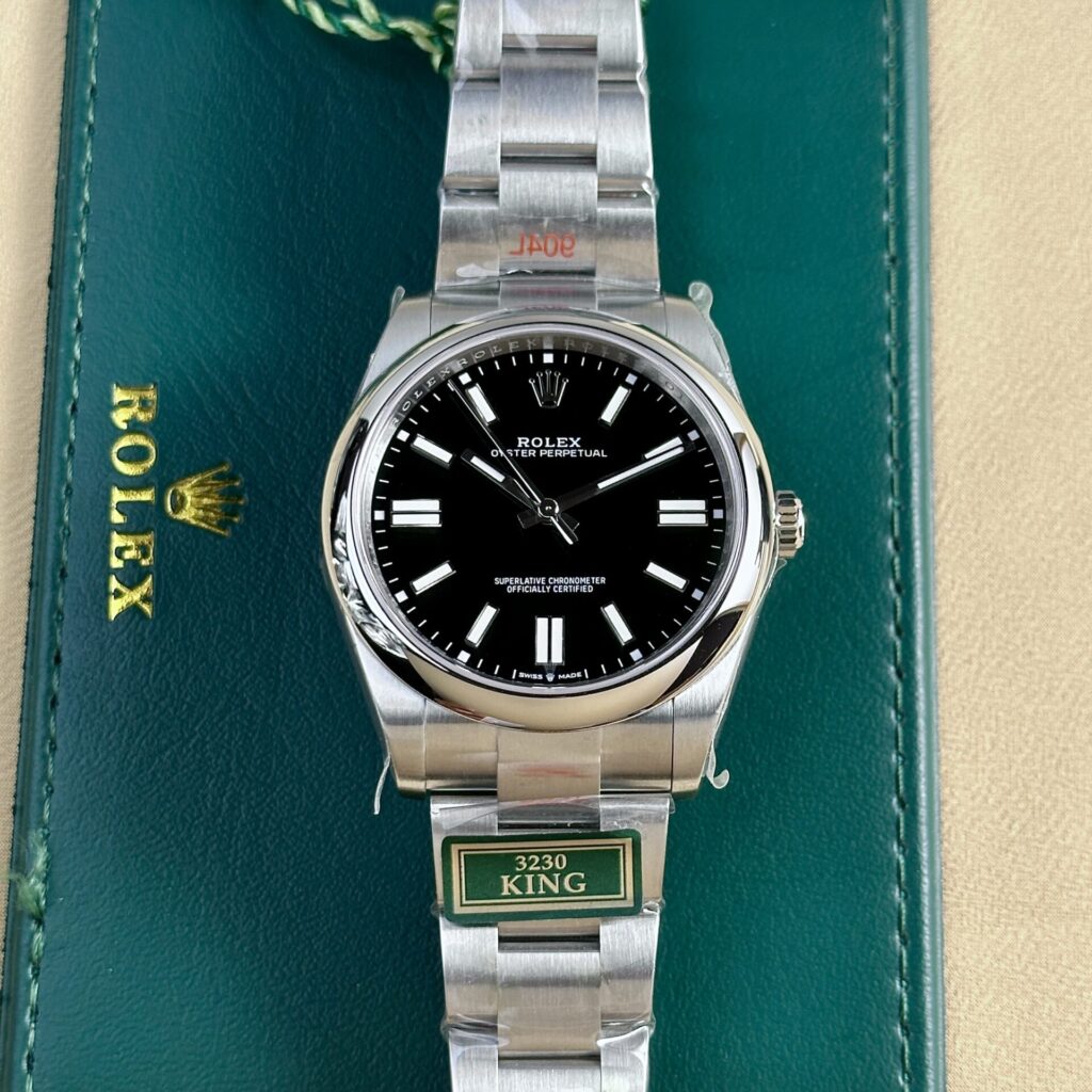 Rolex Oyster Perpetual 124300 41mm 904L Steel (King Factory Super Clone) Black Dial – Calibre 3230 Automatic