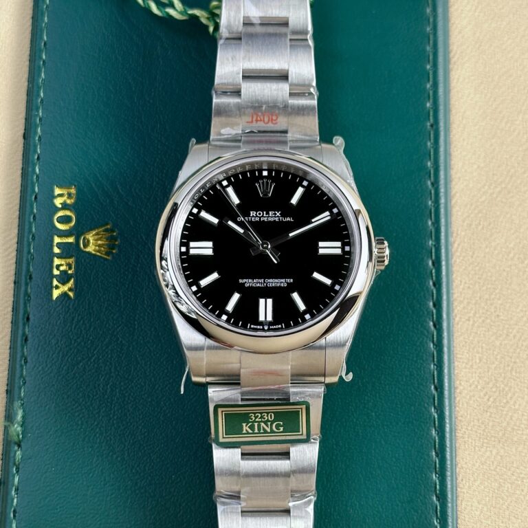 Rolex Oyster Perpetual 124300 41mm 904L Steel (King Factory Super Clone) Black Dial – Calibre 3230 Automatic
