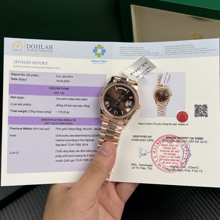 Rolex Day-Date 40mm Gold Wrapped (GM Factory Super Clone) Gold Dial with Bar-style Markers – Clone Calibre 3255 Automatic