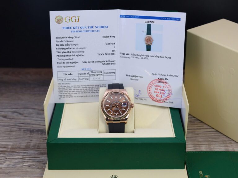 Rolex Sky-Dweller M336235 42mm Custom Gold Wrapped (Super Clone) Chocolate Dial – Automatic Movement