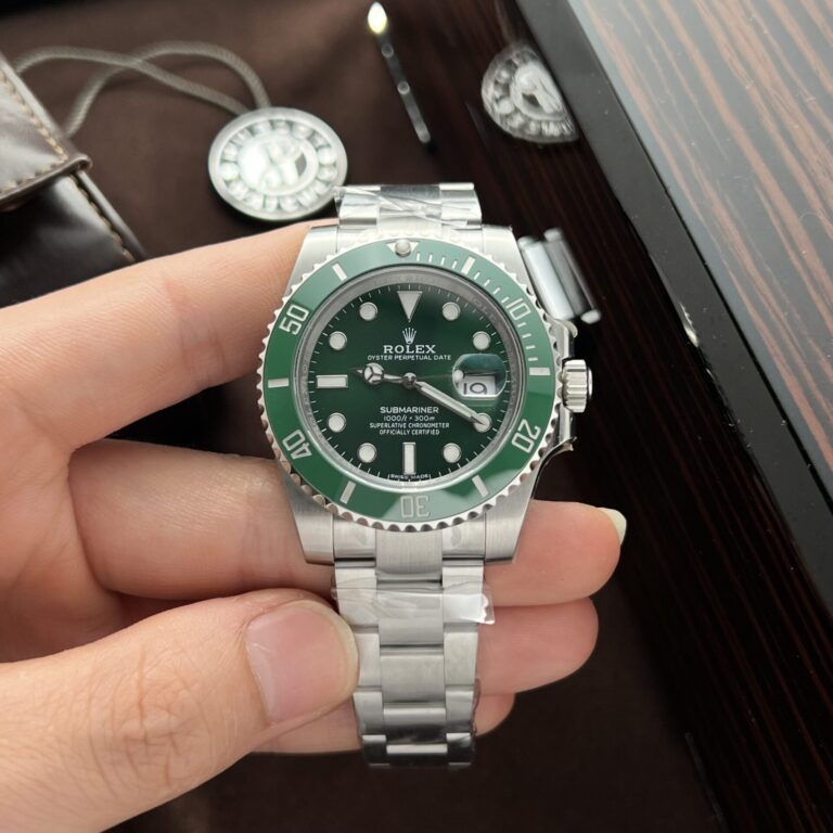 Rolex Submariner 116610LV Hulk (Clean Factory Super Clone) 40mm SS Green Ceramic Bezel – Rolex Clone 3135