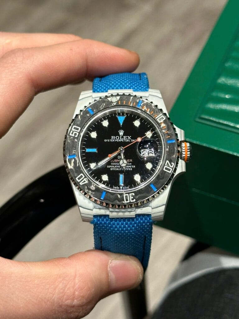 Rolex Submariner DIW Carbon 40mm (Super Clone) Black Dial on Oyster Bracelet – Calibre 3135