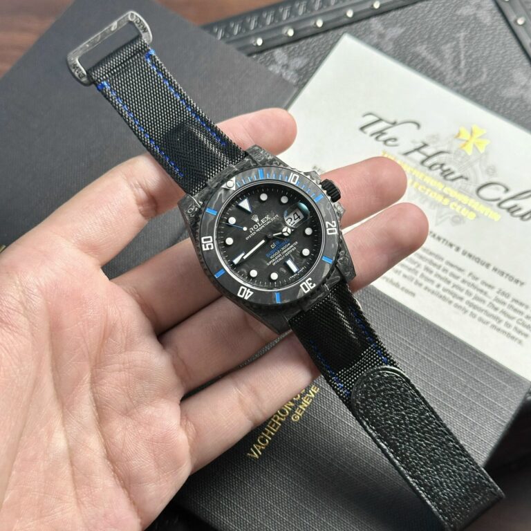 Rolex Submariner Diw Carbon Black 40mm (Super Clone) Black Dial on Carbon Bracelet – Rolex 3135 Clone