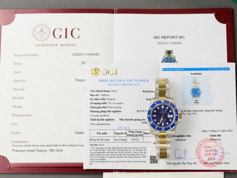 Rolex Submariner 40mm Gold Wrapped (Super Clone) Blue Dial with Uni-Directional Rotatable Bezel – Rolex 3135 Replica