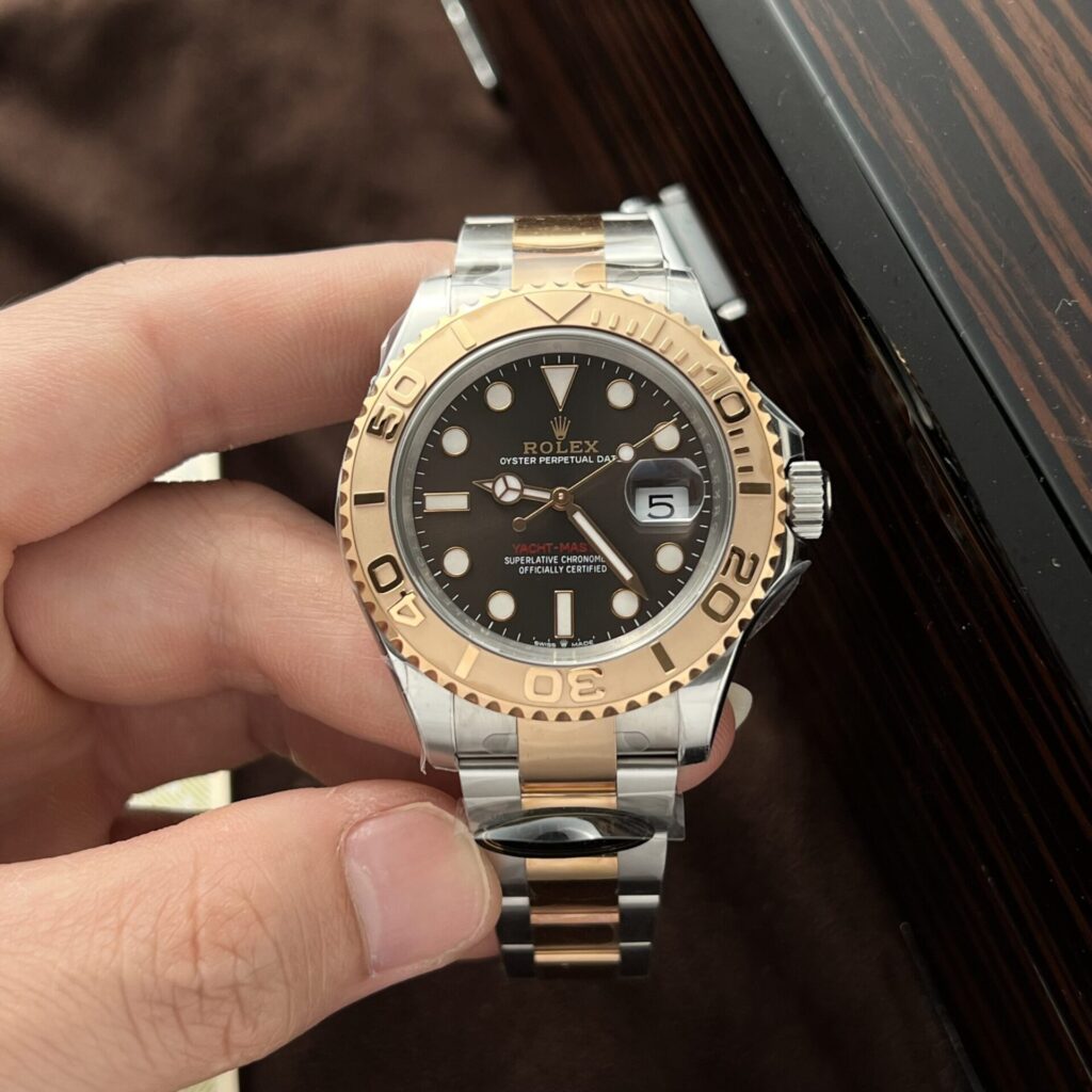 Rolex Yacht-Master 126621 40mm SS/Rose Gold (Clean Factory Super Clone) Chocolate Dial on Oyster Bracelet – Automatic Caliber 28800