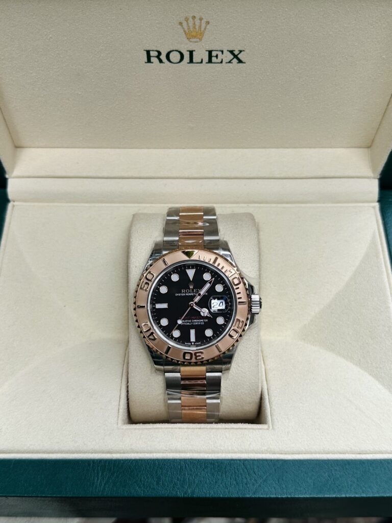 Rolex Yacht-Master 126621 40mm SS & 18K Rose Gold (Clean Factory Super Clone 1:1) Black Dial – Rolex Calibre 3235