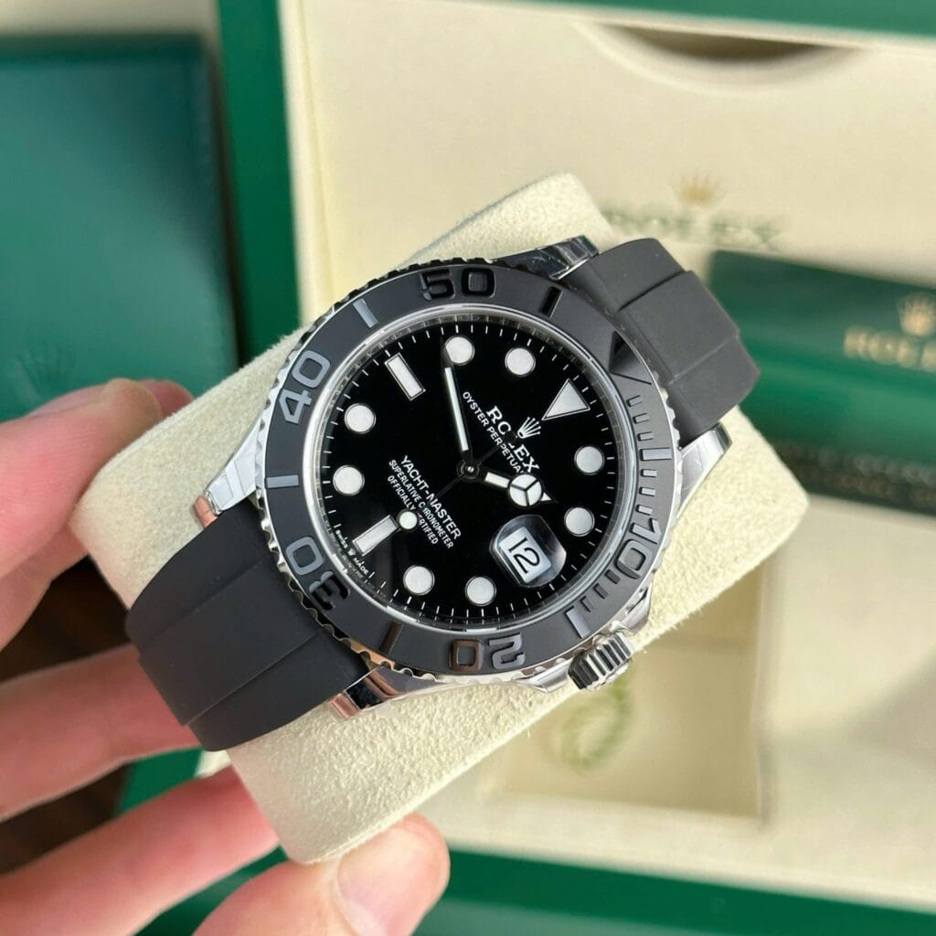 Rolex Yacht-Master 226659 42mm 904L Steel (VS Factory Super Clone) Black Dial on Oyster Bracelet – Calibre 3135