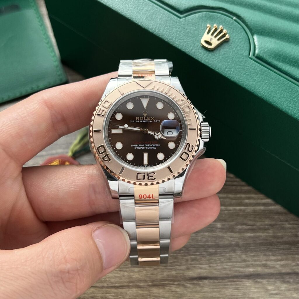 Rolex Yacht-Master 40mm SS (EW Factory Super Clone) Chocolate Dial on 904L Stainless Steel Bracelet – Calibre 3135