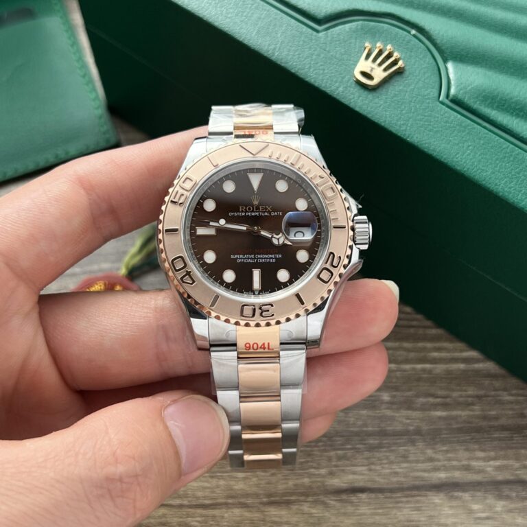 Rolex Yacht-Master 40mm SS (EW Factory Super Clone) Chocolate Dial on 904L Stainless Steel Bracelet – Calibre 3135