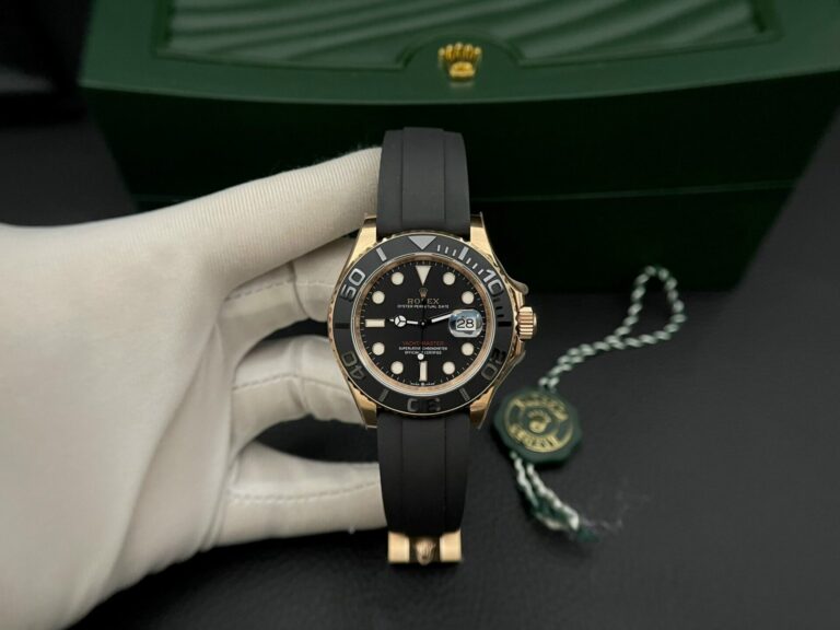 Rolex Yacht-Master 40mm SS (EW Factory Super Clone) Black Dial on Stainless Steel Oyster Bracelet – Clone Caliber 3135 Automatic