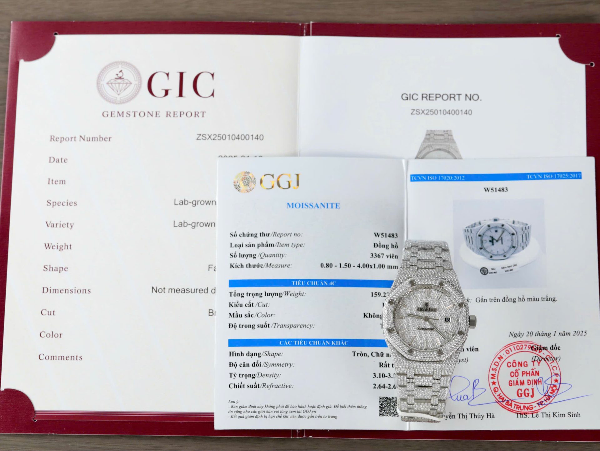 Audemars Piguet Royal Oak 15400 41mm SS (Best Super Clone) Diamond Encrusted Bezel with Moissanite – AP 3120 Automatic