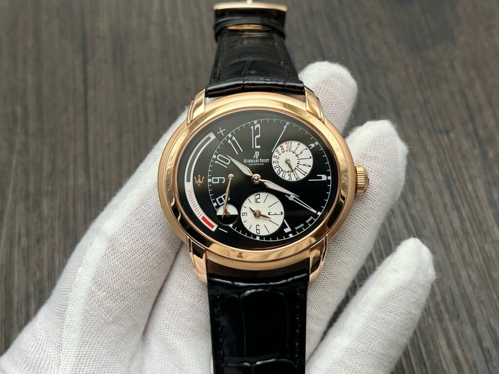 Audemars Piguet Millenary 26150OR 47mm Rose Gold (JFS Super Clone) White Dial with Rose Gold Roman Numerals on Genuine Leather Strap – Swiss ETA Automatic