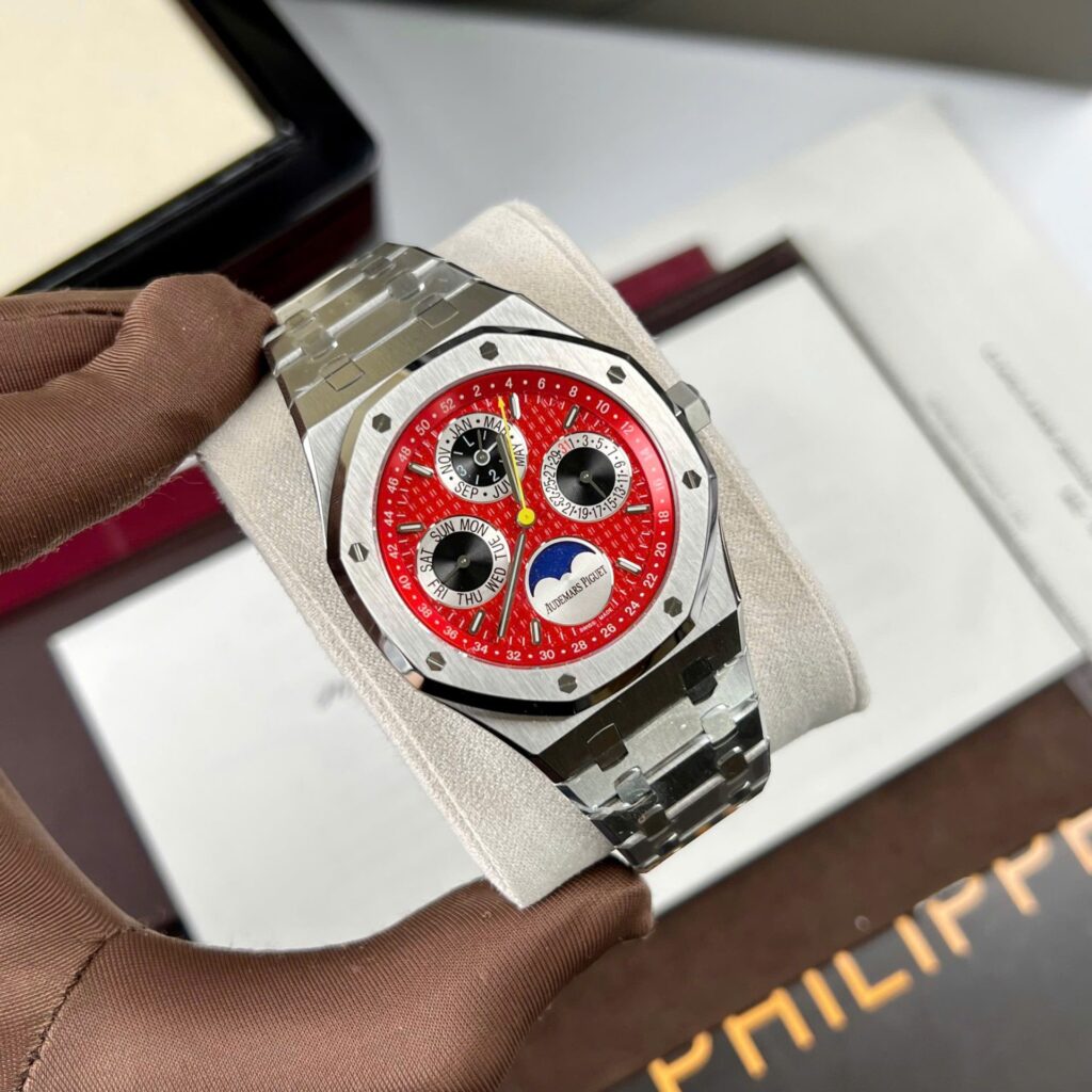 Audemars Piguet Royal Oak Chronograph 26574ST 41mm (Super Clone) Red Dial – 3KF