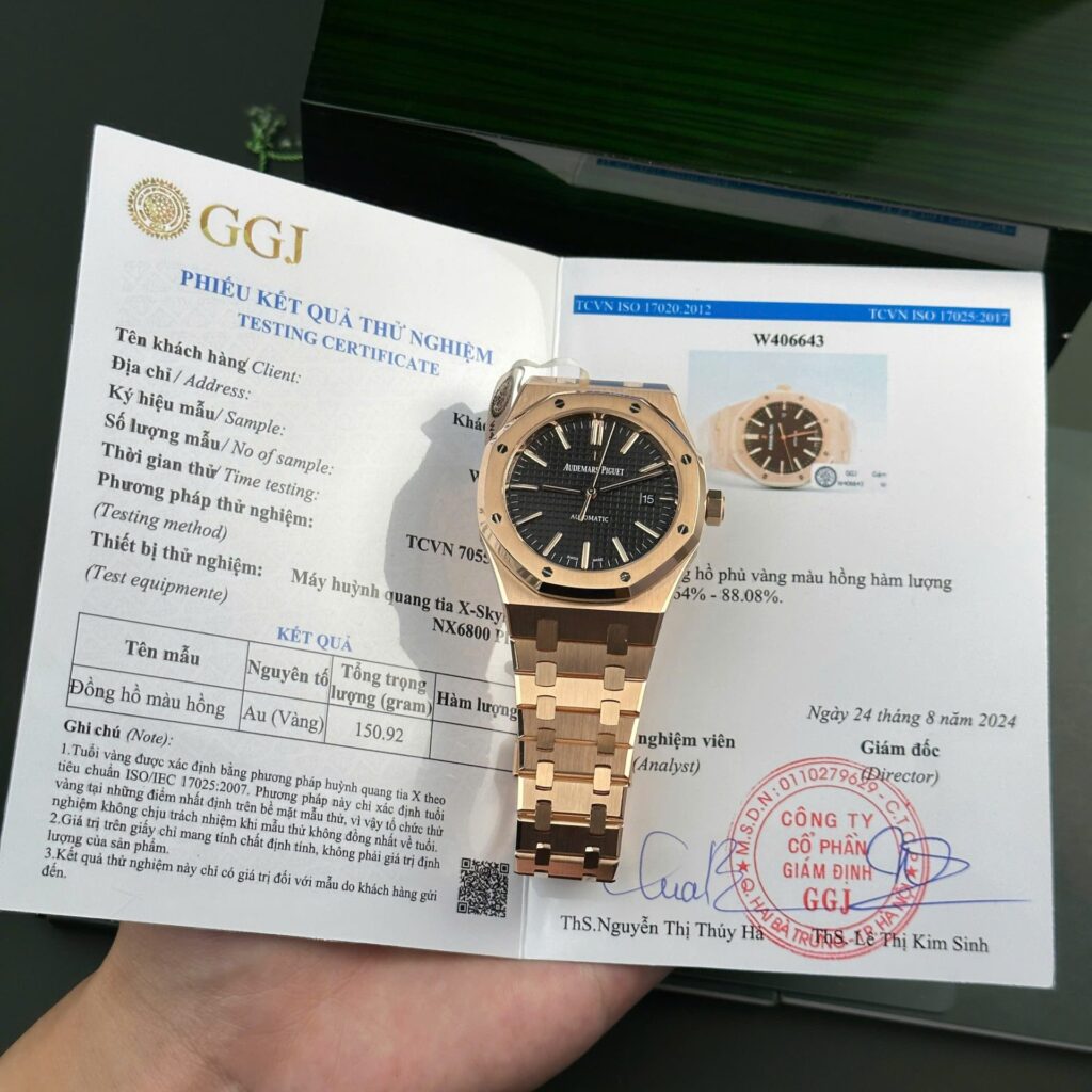 Audemars Piguet Royal Oak 15400 41mm Gold Wrapped (ZF Super Clone) Black Dial – Automatic Movement