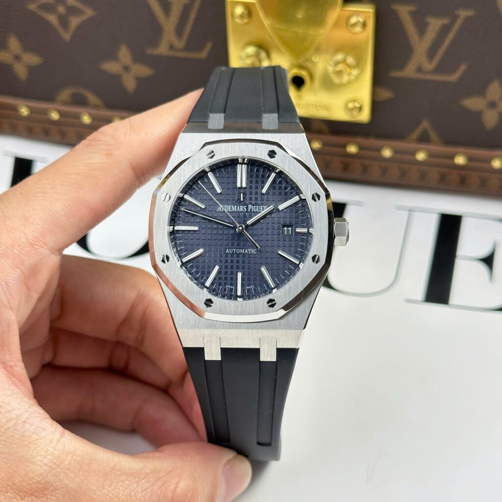 Audemars Piguet Royal Oak 15400ST 41mm SS (APSF) Blue Dial on Rubber Strap
