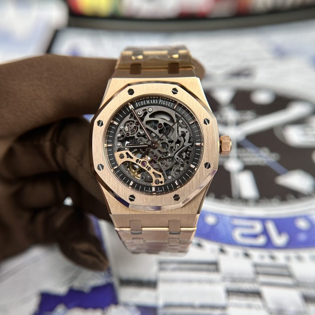 Audemars Piguet Royal Oak 15407 Rose Gold Replica 41mm (APS 1:1 Best Edition) – AP-15407-8817
