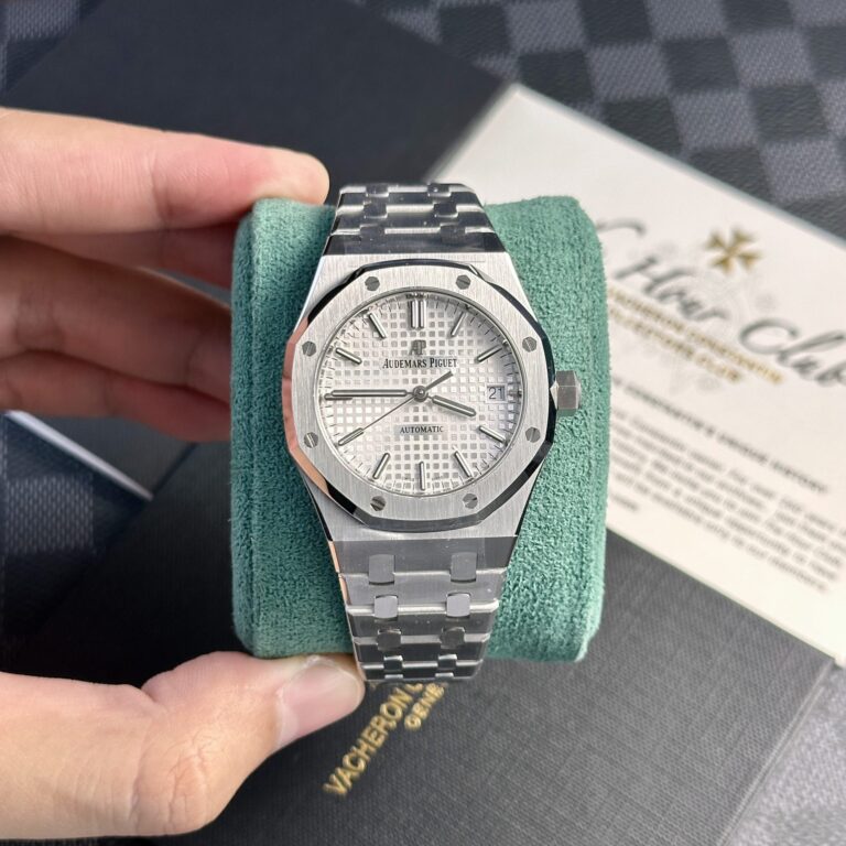 Audemars Piguet Royal Oak 15450ST 37mm SS (APS Super Clone) White Dial – AP-15450ST-9235