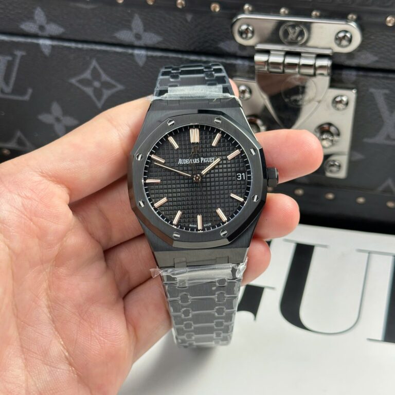 Audemars Piguet Royal Oak 15500 (F1 Factory) 41mm SS Black Dial – 1:1 Best Edition