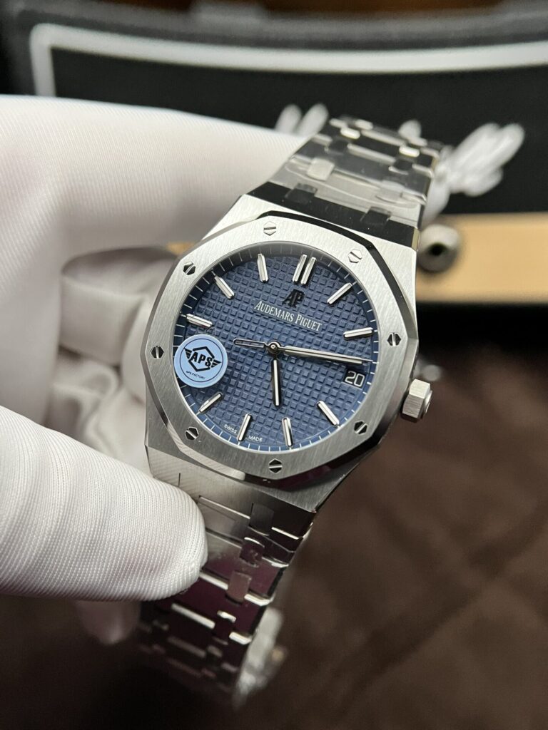 Audemars Piguet Royal Oak 15500ST 41mm SS (APS 1:1 Best Edition) Blue Dial – Best Replica Watch
