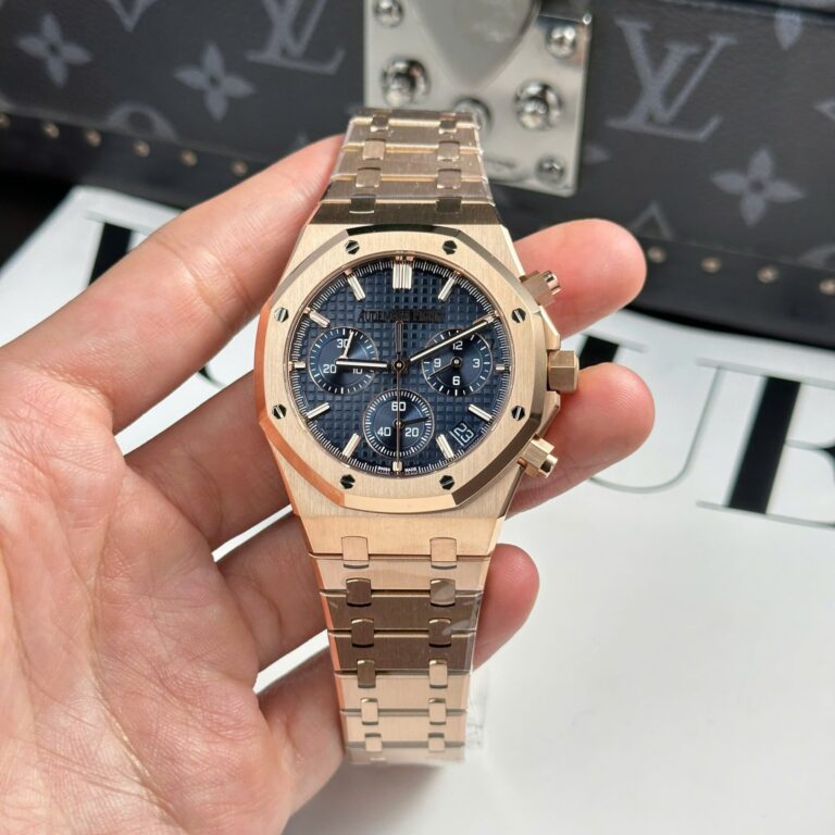 Audemars Piguet Royal Oak 26240 41mm Rose Gold (APS Factory Super Clone) Blue Dial