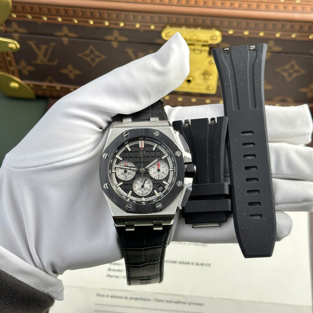 Audemars Piguet Royal Oak Offshore Chronograph 26420 (APP Factory Super Clone) Black Dial – 43mm