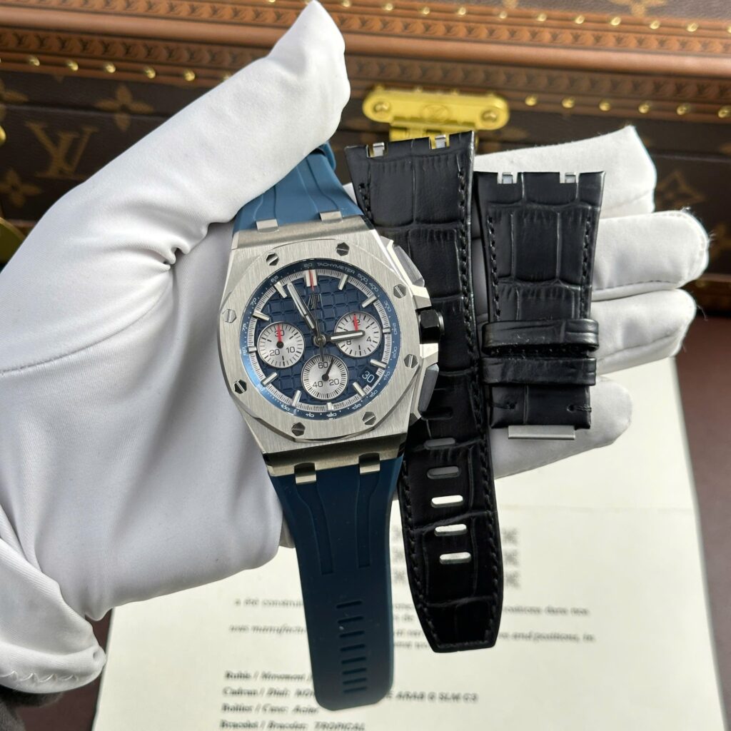 Audemars Piguet Royal Oak Offshore Chronograph 26420 (APP Factory Super Clone) Blue Dial – 43mm