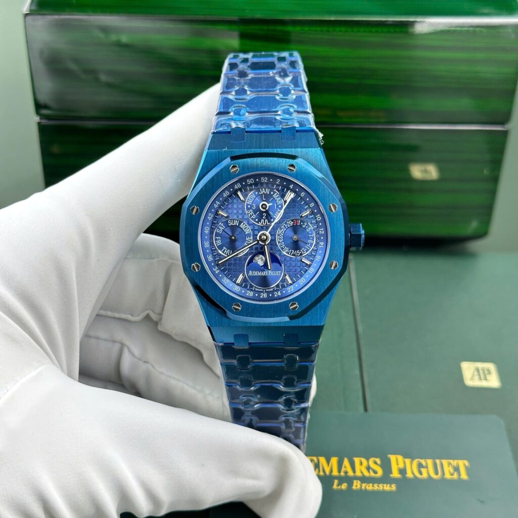 Audemars Piguet Royal Oak Perpetual Calendar 26579CS (BBR Factory Super Clone) 41mm – Blue Dial